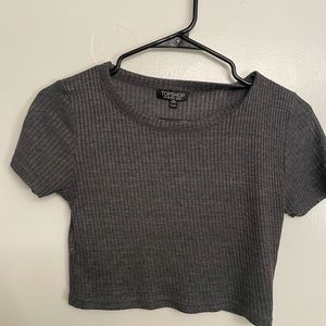 Grey Topshop Crop Top